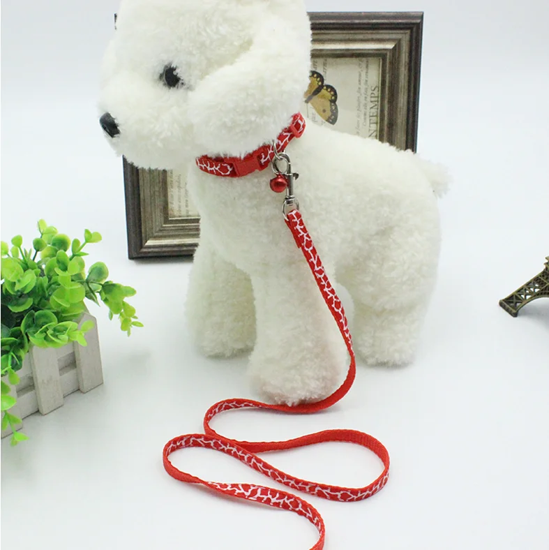 

Wholesale nice price fashion popular Small Size Red Color Pet Dog Lead Leash rope collar with Handle