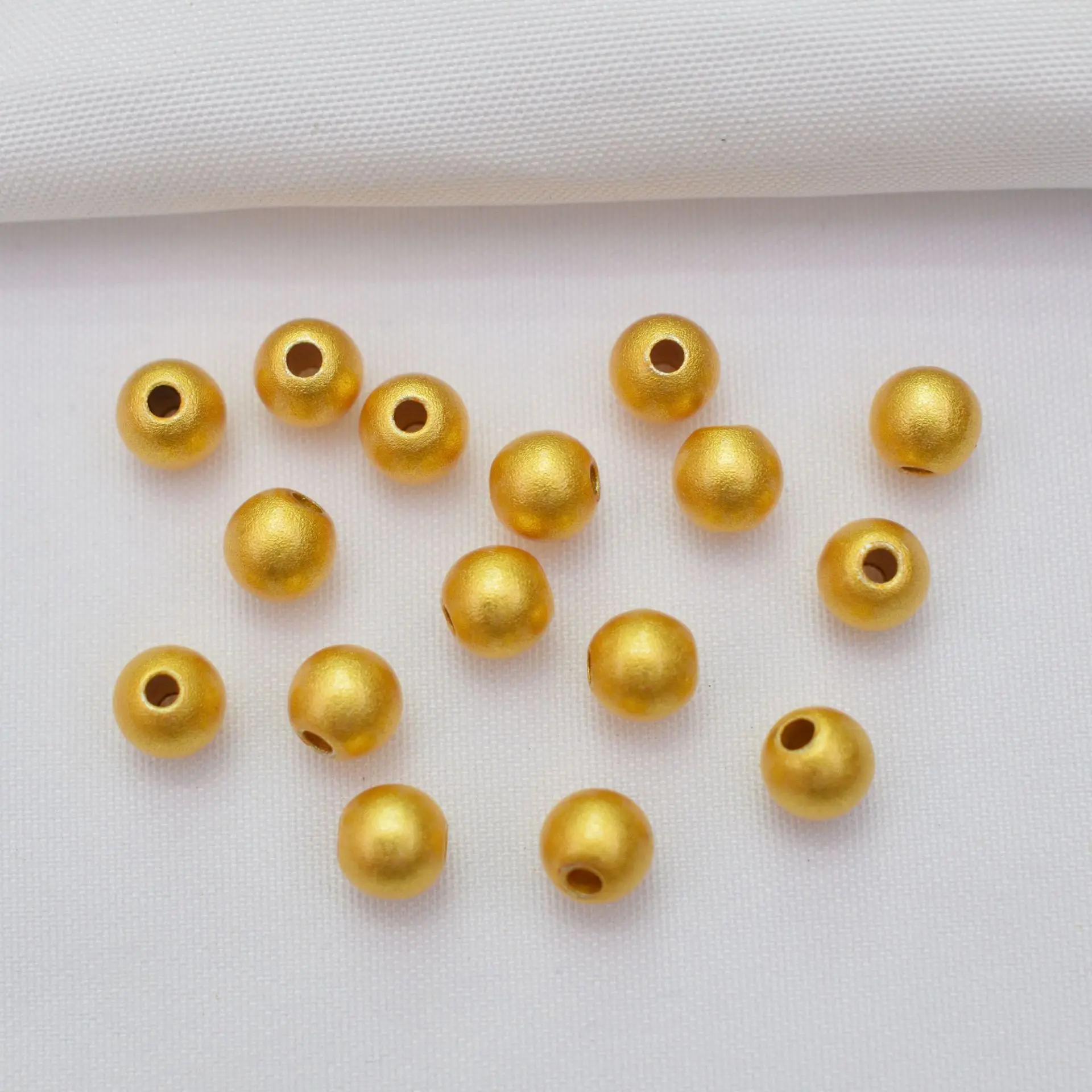 

frosted gold filled spacer beads for jewelry making loose beads diy necklace bracelet Gold Filled Beads