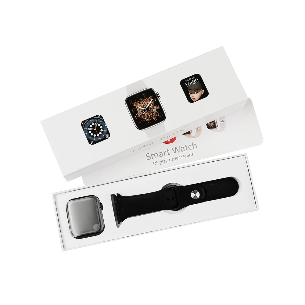 

2021 NEW touch screen t500 smartwatch T500+ plus smarte alarm clock for apple watch band