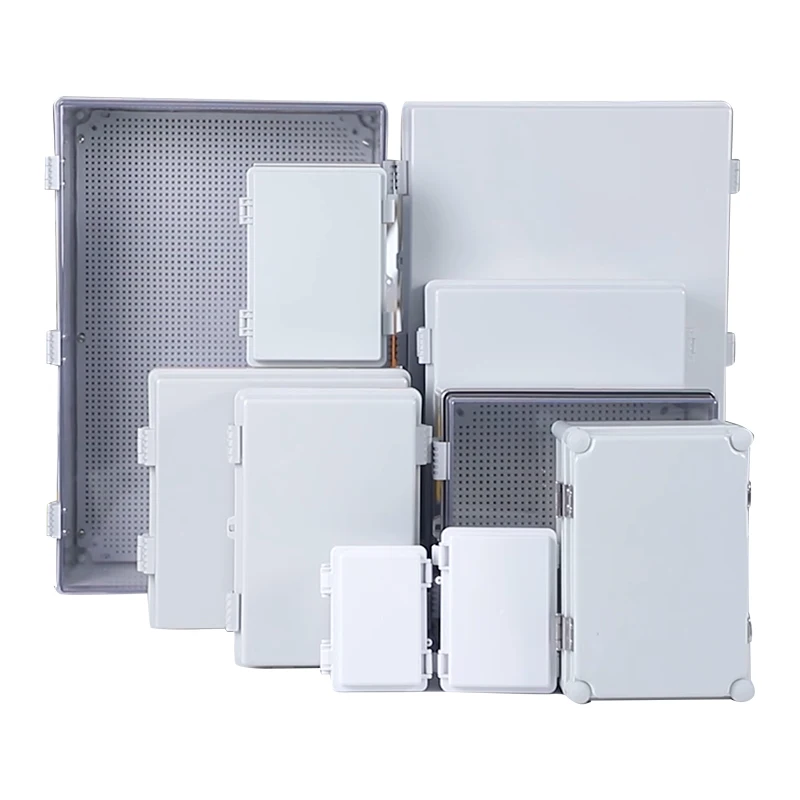 

Ip67 Outdoor Electrical Plastic Enclosure Junction Case Transparent Clear Lid Hinged Door Mounting Plate Waterproof Project Box