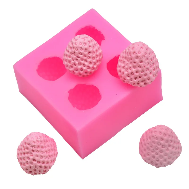 

DIY Baking 3D Strawberry Silicone Mold Aromatherapy Plaster Mold Cake Fondant Chocolate Manual Mold Accessories Supplies