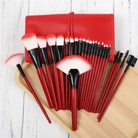 

Promotion! Professional Wood Makeup Brushes Set 24 Pieces Brochas De Maquillaje With Case