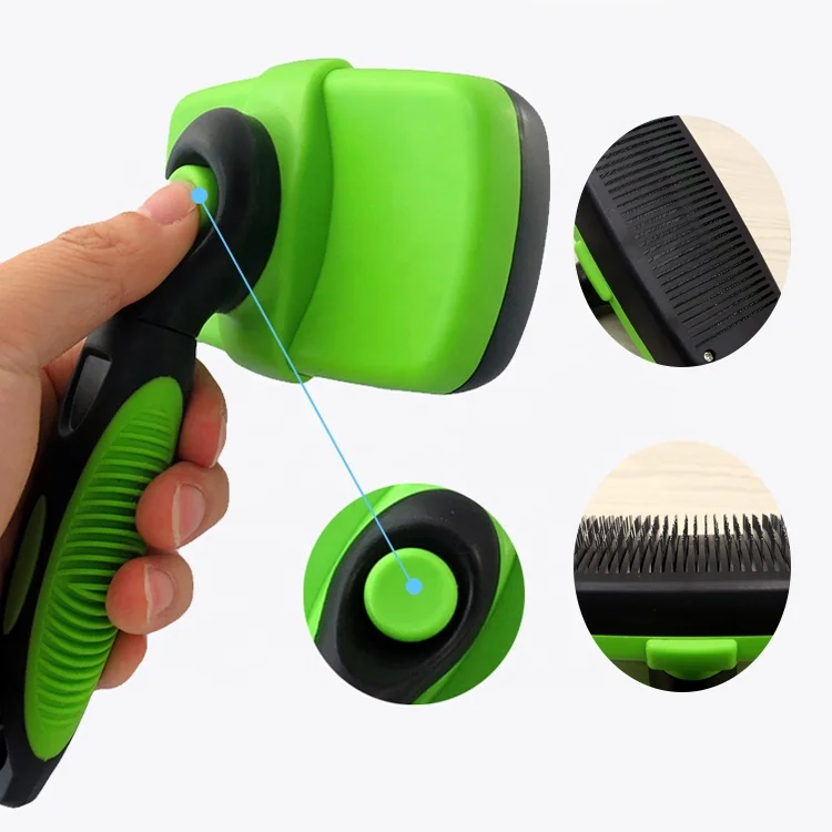 

Pet Self Cleaning Slicker Dog & Cat Massage Brush Pet Grooming Brush Comb