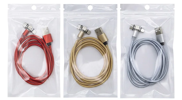 1m 3.3FT Nylon Braided LED Magnetic Micro USB Type C Charging Cable For Iphone - ANKUX.COM