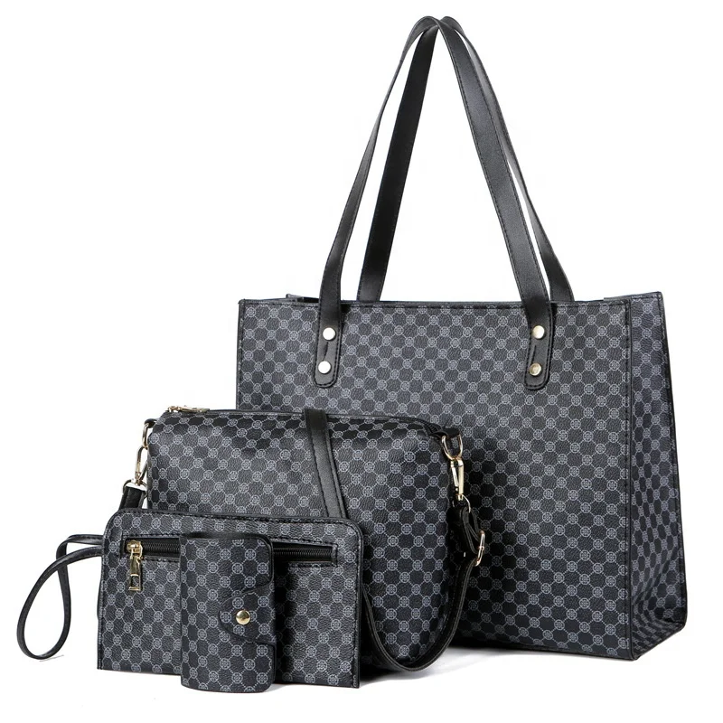 

2023 New Fashion Printing Women's Oblique Span Handbag Fashion Fag Four Sets of Simple Luxury Women's Leisure Bag