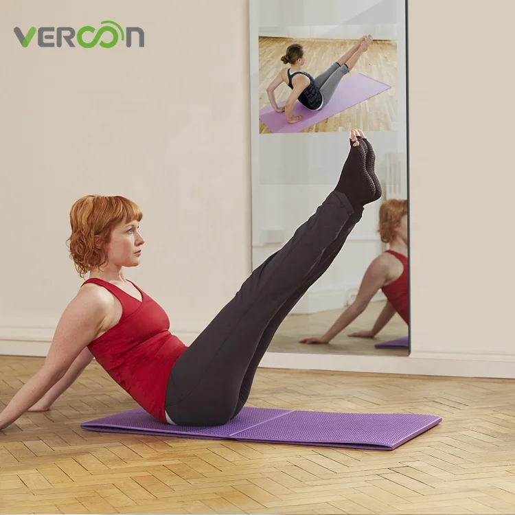 

Healthy Yoga Sport Fitness Smart Touch Mirror for Exercise Classes at Home Interactive Stand Workout Mirror
