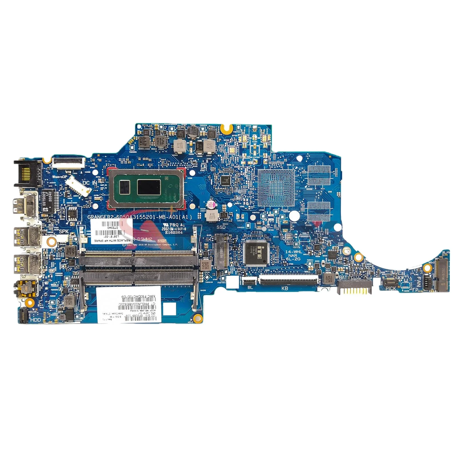 

For HP 240 G7 14-CK Laptop PC MOTHERBOARD UMA i5 i7 8th Gen CPU L38151-601 L38151-501/001 6050A3155201 DDR4 Notebook Mainboard