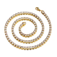 

Trend Iced out Tennis Chain Necklace For Men Fashion Hip hop Jewelry