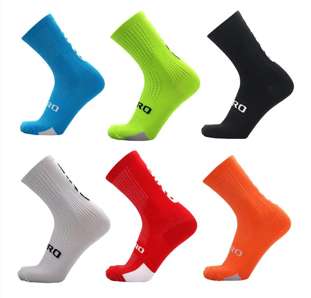 

Professional Cycling Socks Bike Riding Outdoor Sports Running Training Compression Sock, White/red/yellow/blue/black/cyan/pink/orange