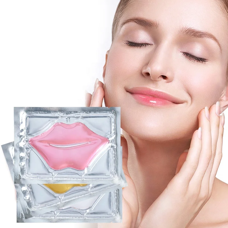 

Wholesale 24K Gold Lipmask Private Label Collagen Lip Sleeping Mask, Pink Organic Hydrating Plumpe collagen lip mask, Gold,pink,white/customized