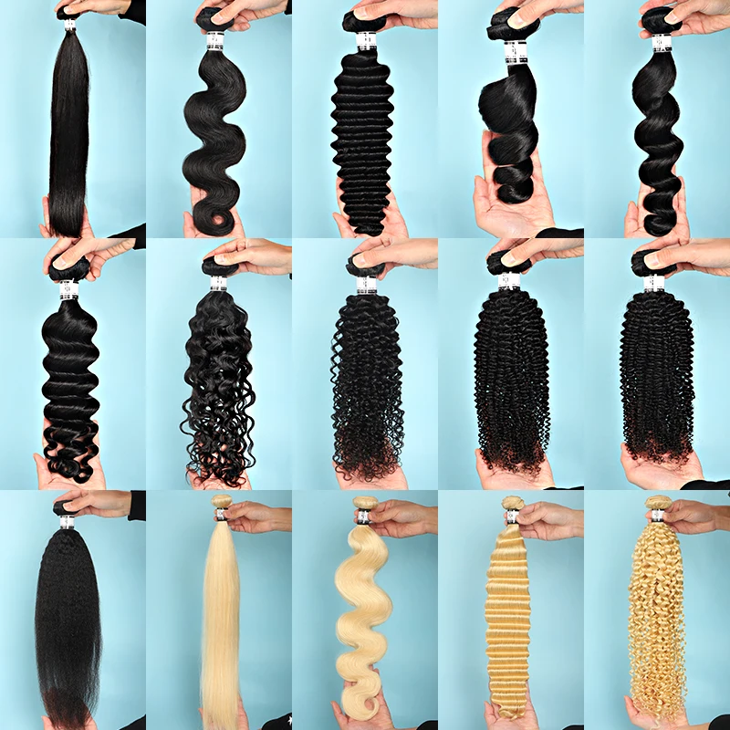 Cheap 613 Human Hair Bundles Body Deep Wave Straight Bundles Hair Remy Raw Indian 100% Human Hair Extensions Bundles Kinky Curly