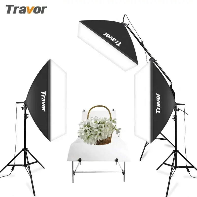 

Travor LS3000 professional photography fill lamp 3 in 1 kit camera umbrella softbox photo shooting studio soft light box