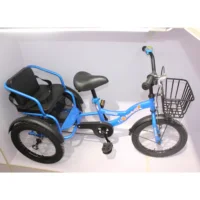 

china wholesale bicicleta barata kids bike 16" two seat children tricycle kid tricycle cycle for kids