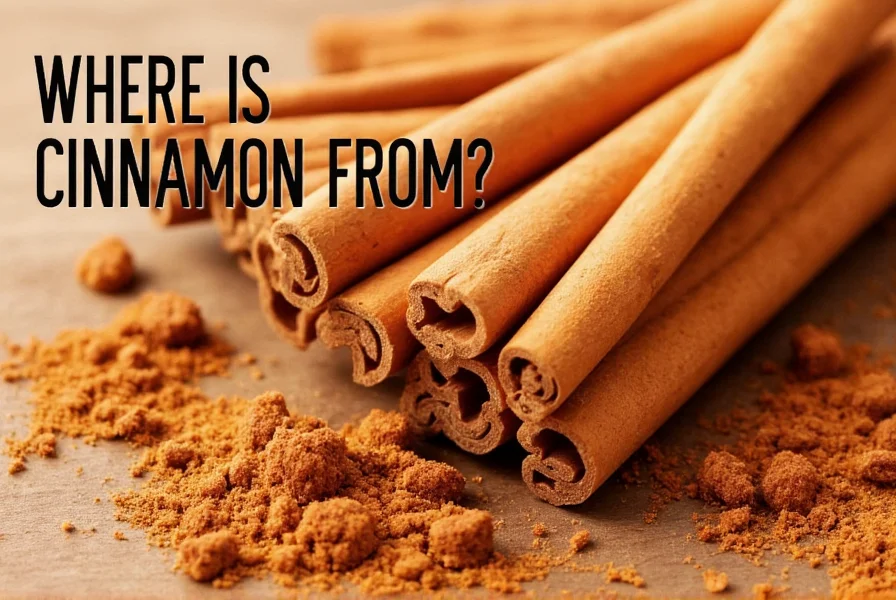 Cinnamon quills showing the difference between Ceylon and Cassia varieties