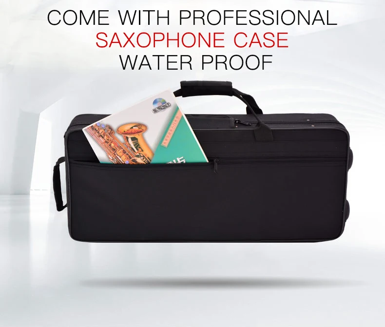 Gold Lacquer Brass  Instrument Accessories Professional Bb  Saxophone  For Kids