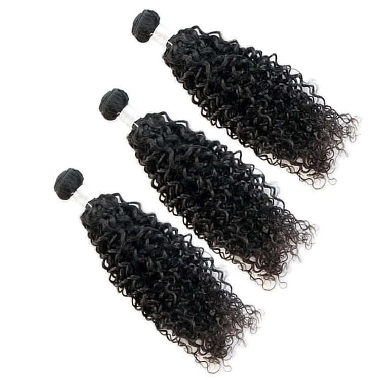

KAMA hair extension women curly human hair bundles for black women/girls/kids, Natural