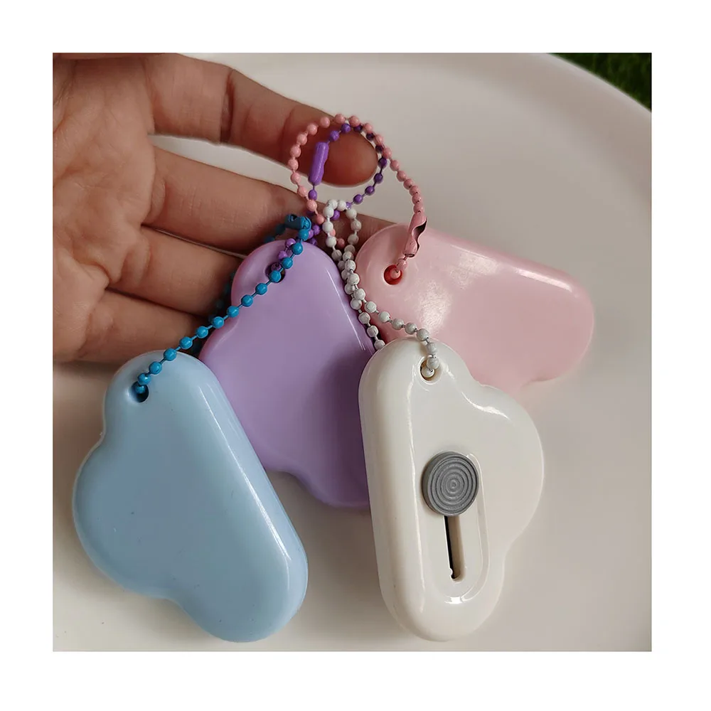 

Cute Cloud Mini Portable Utility Pocket Knife Paper Cutter Cutting Paper Razor Blade Office Stationery Cutting Supplies