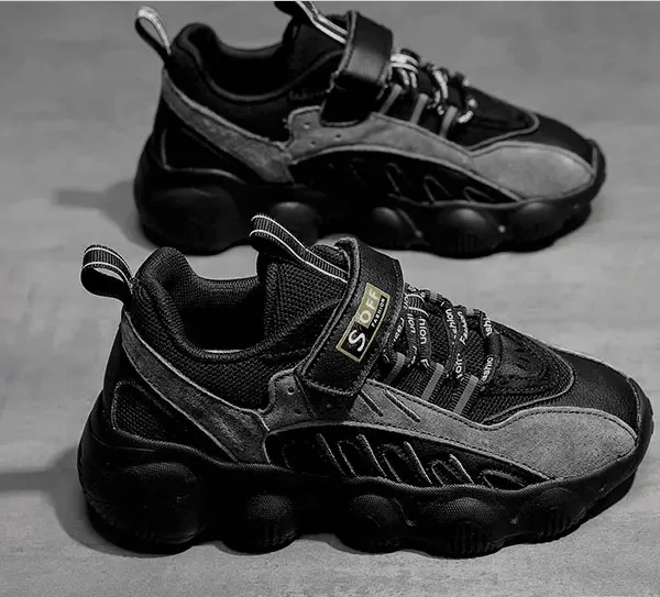 

Children new styles fashion sport shoes slip on pull strap magic buckle comfortable casual shoes ligh weight walking shoes