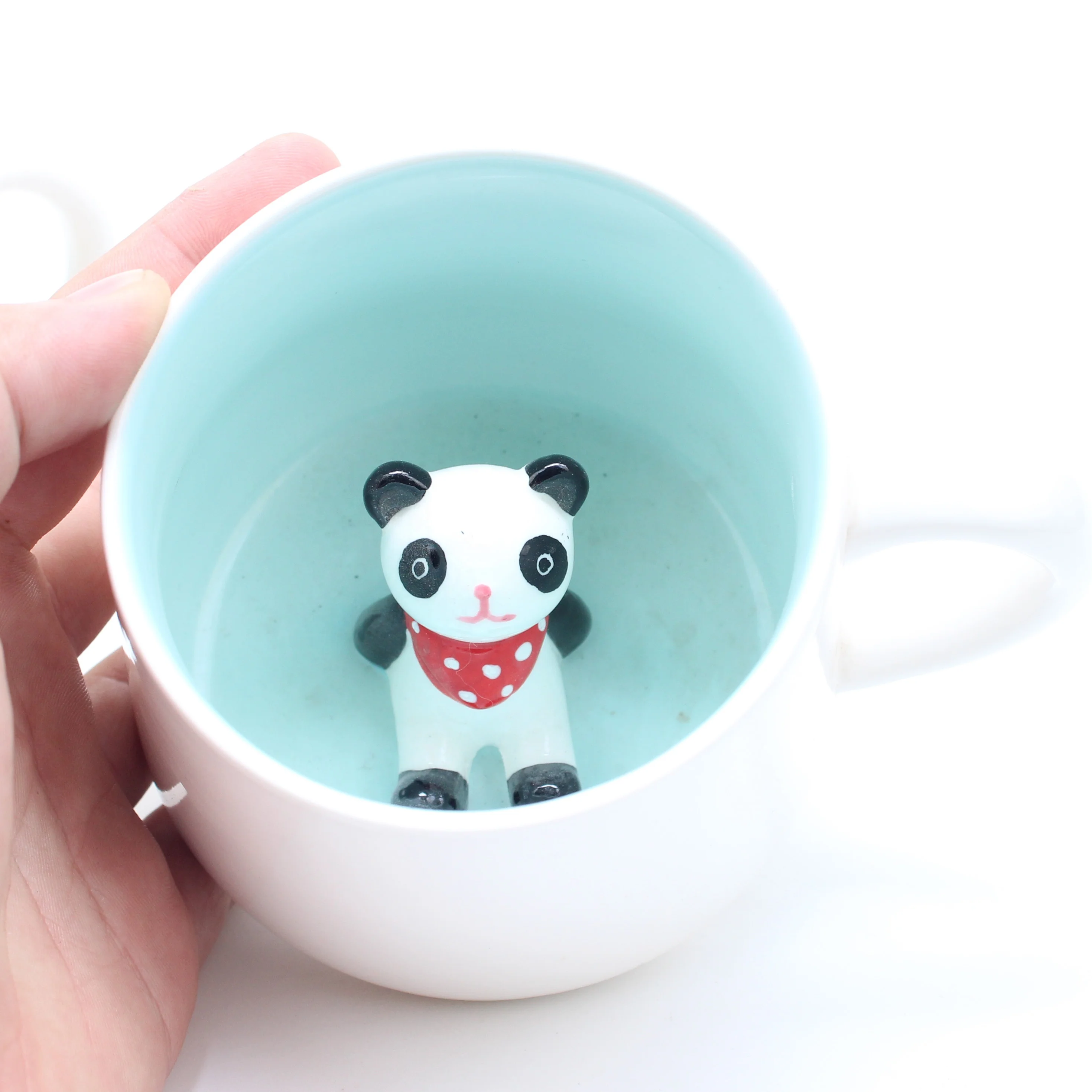 

Panda Surprise 3D Coffee Mug Cute Cartoon Animal Ceramics Cup Baby Animal Inside, Best Birthday Gift 8 OZ Office Cup, Customized color