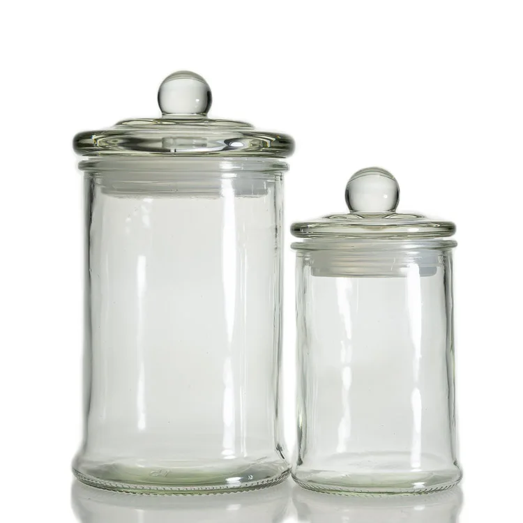 

Kitchen Use Food Glass Jar  350ml 750ml Glass Jar Jam With Glass Lid, Transparent