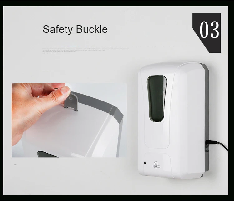 Wall mounted hand sanitizer dispenser/non contact gel soap dispenser /1000ml automatic induction alcohol sanitizer spray machine