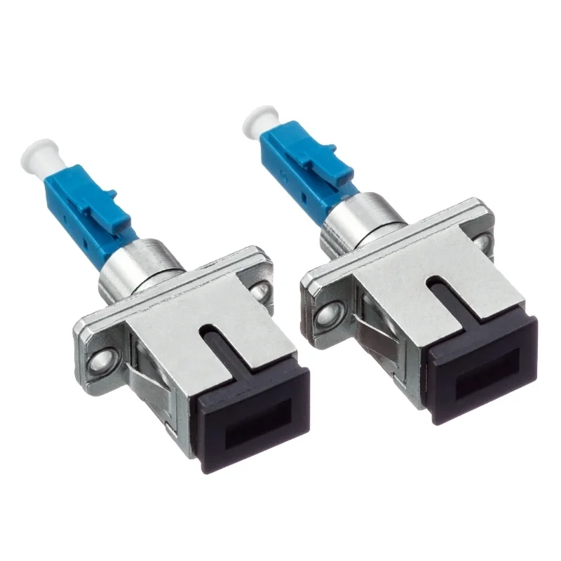 2Pcs SC Female to LC Male Fast Embedded Connector FTTH Tool Cold Fiber for Optical Fiber Single Mode Field Assembly