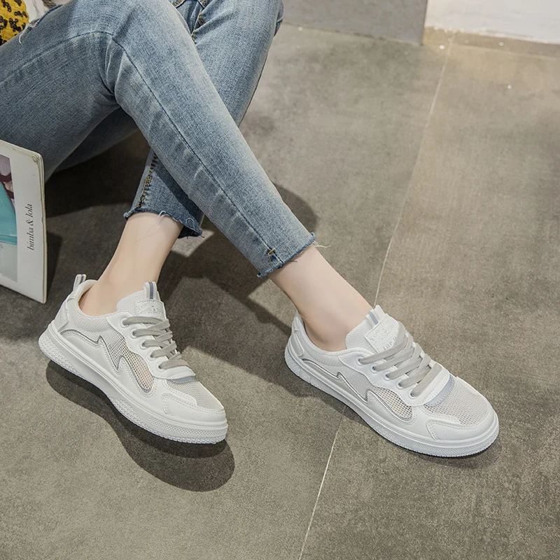 

2020 New arrival breathable mesh casual sneakers ladies shoes women sports shoes, Optional