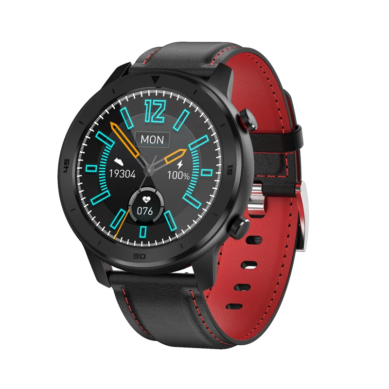 

2021 Full Touch Round Business style blood oxygen Heart rate smart watch DT78 with ip68 waterproof Sport smartwatch