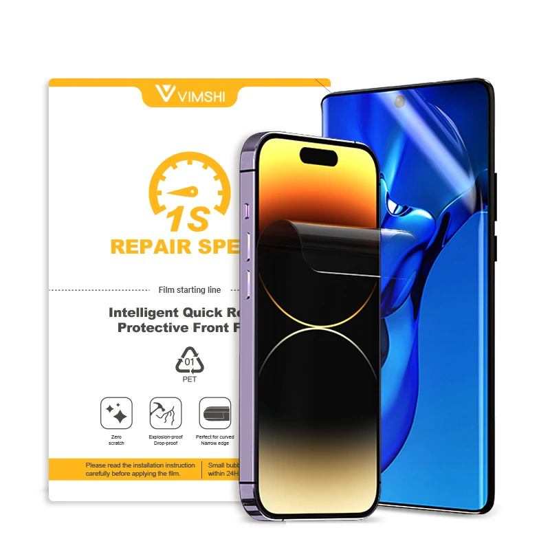 

Vimshi Auto-Repairing Custom HD TPU Clear Hydrogel Mobile Phone Auto Quick Self Repair Film For Telephone Screen Cutting Machine