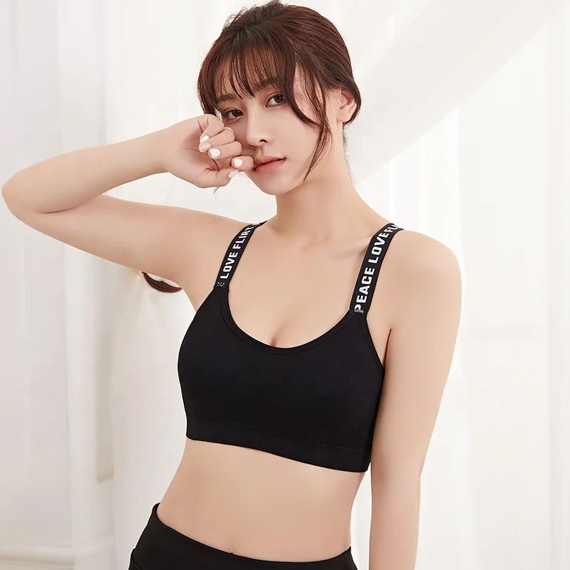 

Wholesale New High Quality Wireless Seamless Sports Yoga Underwear Women Seamless Push Up Bra, Black, white, blue, orange, red, grey