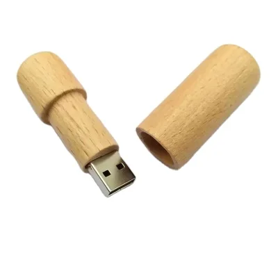 Wooden cork USB flash drive wood bottle plug pendrive 4GB 8GB 16GB 32GB 64GB pen drive with keychain Logo customized - ANKUX.COM