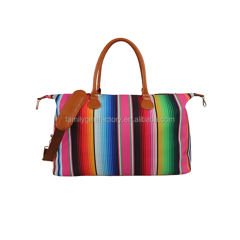 

Wholesale Personalized Serape Weekender Travel Duffle Bag, As pics show