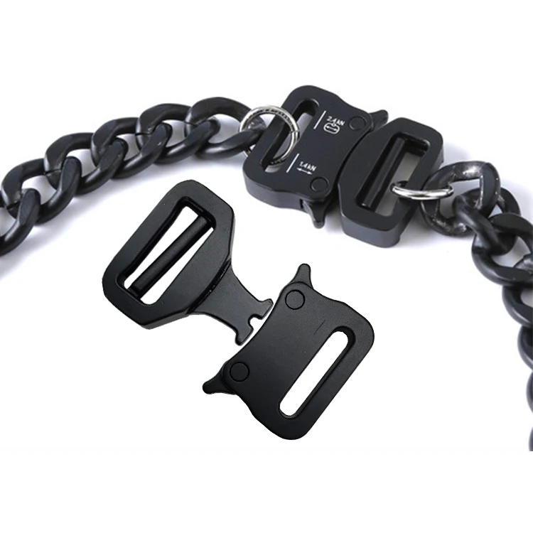 20MM Black Quick Release Collar Chain for Buckle Fashionable Handbag Accessories for Necklace Belt Buckles Product