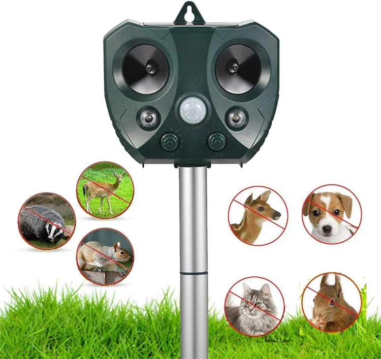 

High quality Outdoor Solar Waterproof IP55 Rat Mouse Mole Snake Rodent Repellent Mousetrap Mice Ultrasonic pest repeller