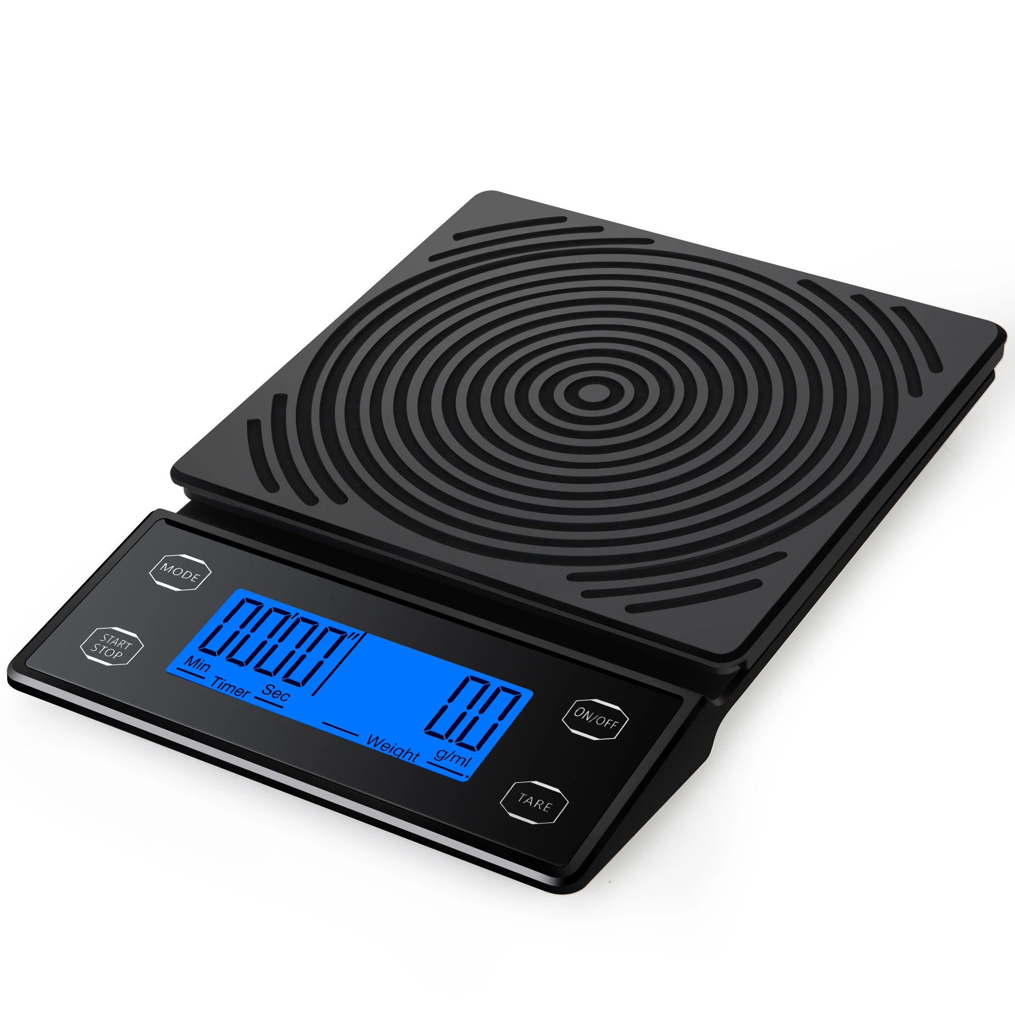 

2024 Timing and countdown AAA*2 battery digital 3kg 0.1g electronic espresso coffee scale