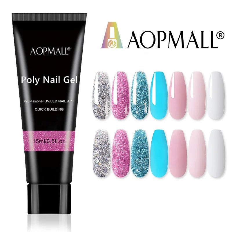 

AOPMALL Wholesale Price Customize Label Gel Nail Ploy Extensions Gel