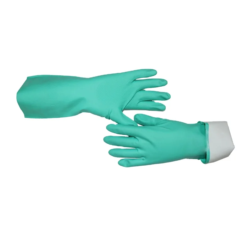 
EN388 4101 Cheap Green Chemical Resistant Nitrile Gloves Guantes Industriales  (62079590988)