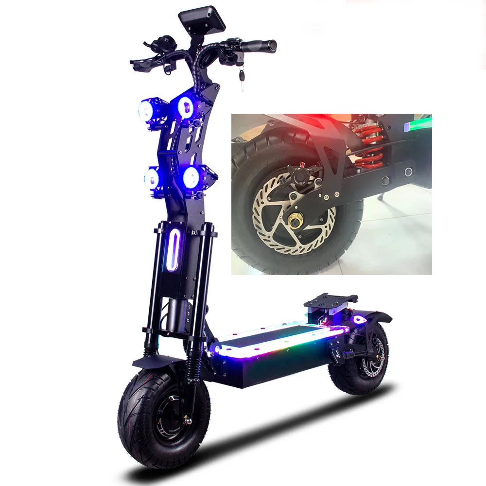 

72v 110km speed 8000w 15000w 20000w e scooter dualtron adult mobility scooter 13inch e scooter with led light zoom oil brake
