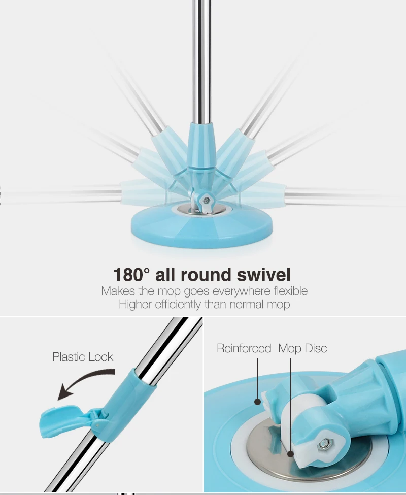 2020 Innovative Cleaning Mop Factory Price Walkable Spin Mop 360 With Pedal