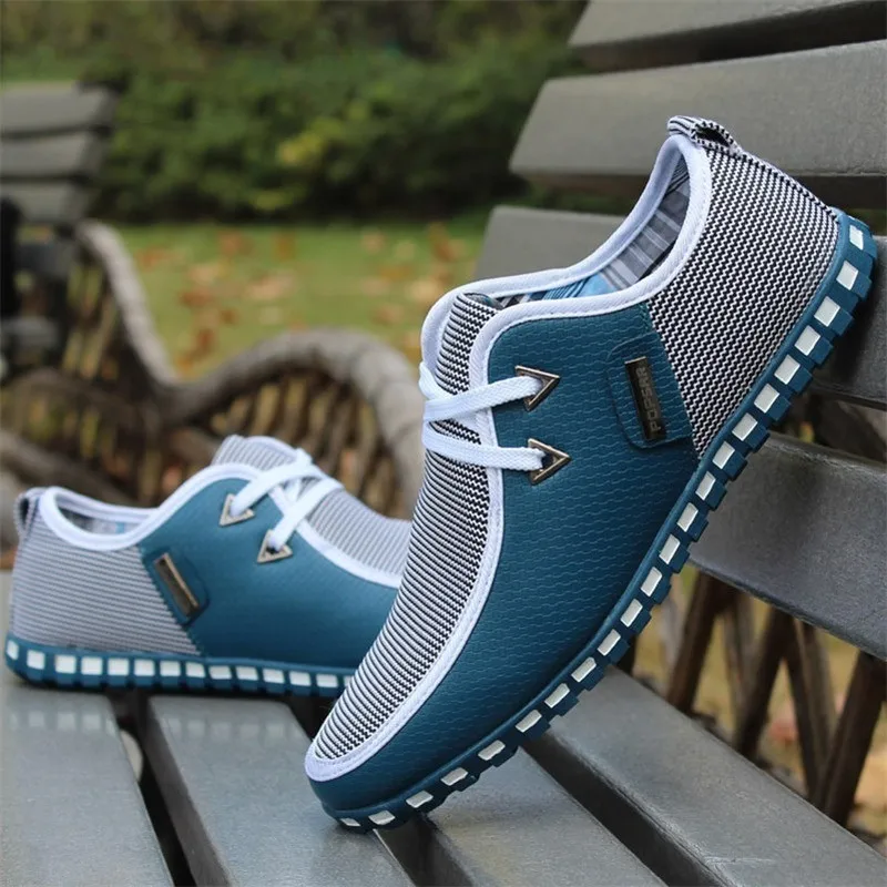 

Fashion Driving Shoes Men Flats Slip On Loafers Italian Breathable Flat Shoes Men Casual Shoes Plus Size 2020