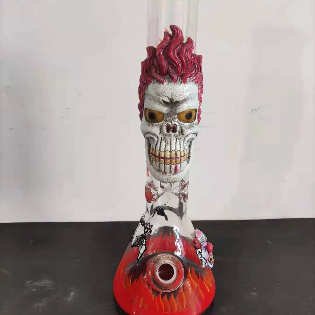 

Wholesale High Quality 3D Pattern Glass Water Pipes Smoking Accessories Glass Oil Burner, Picture