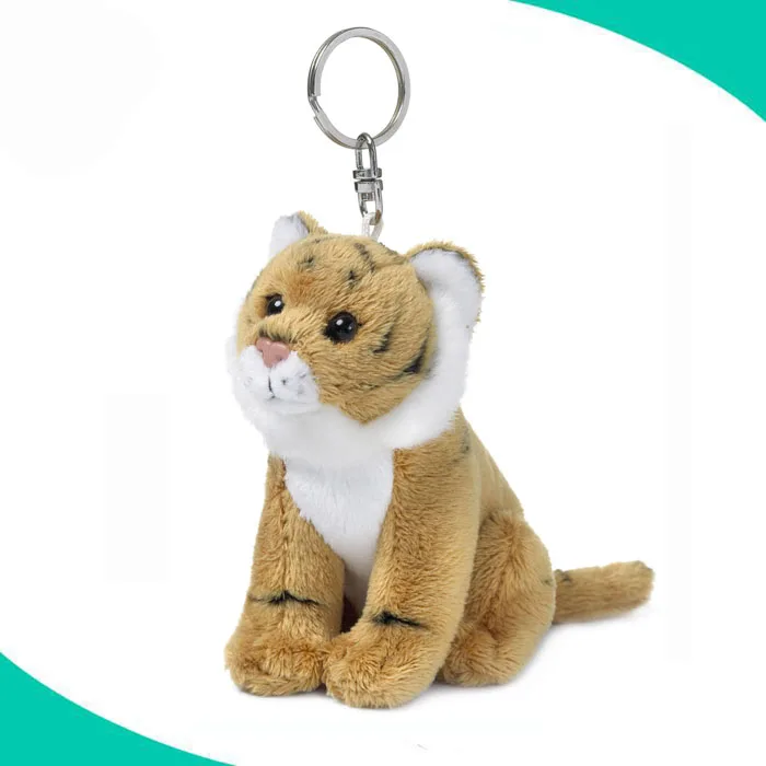 tiger plush keychain