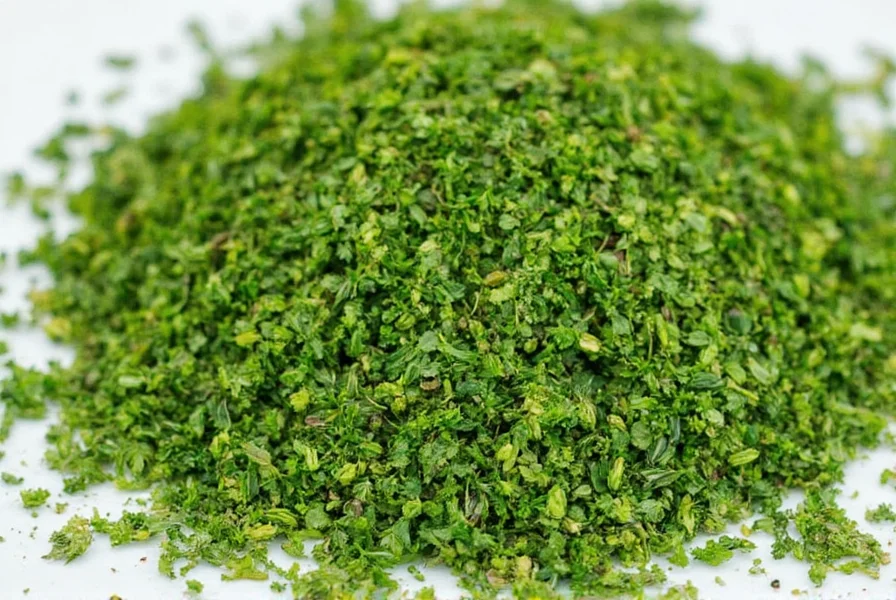 Person holding various spice jars including parsley