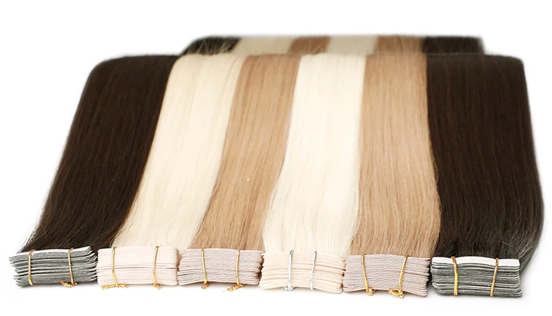 LeShine Russian Skin Weft Tape Hair 100% Remy Double Drawn Hair extensions Tape in Hair supplier