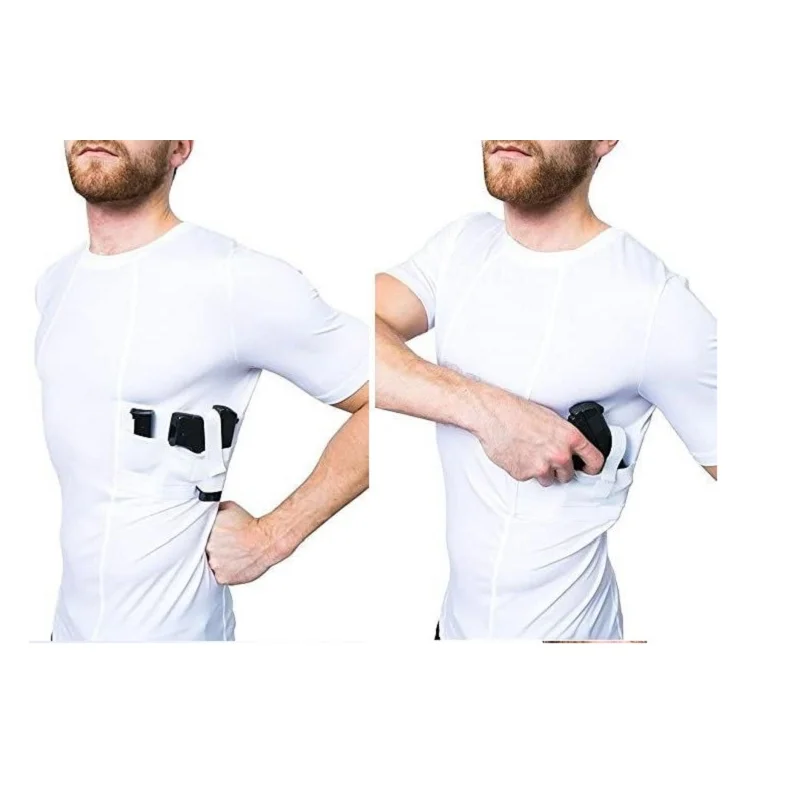 

Concealed Carry Clothes Men's Compression Undercover-Concealed Carry Holster Shirt Tactical Shirts