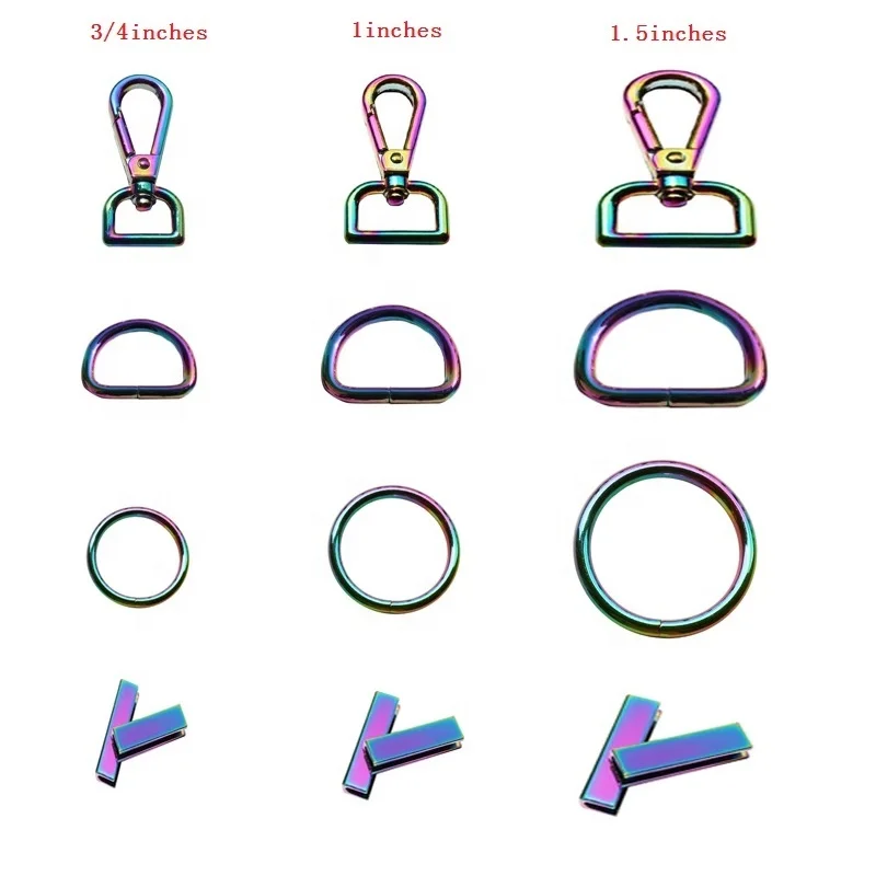 

Metal D Ring Buckle Carabiner Hook For Paracord Bag Backpack Strap Accessory Belt Loop Dog Collar Leads Clasp Hardware