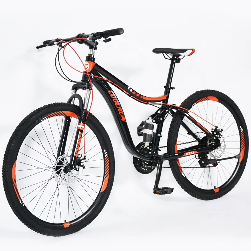 

21 gear 26 inch bicycle full suspension cycle men's downhill mountain bike