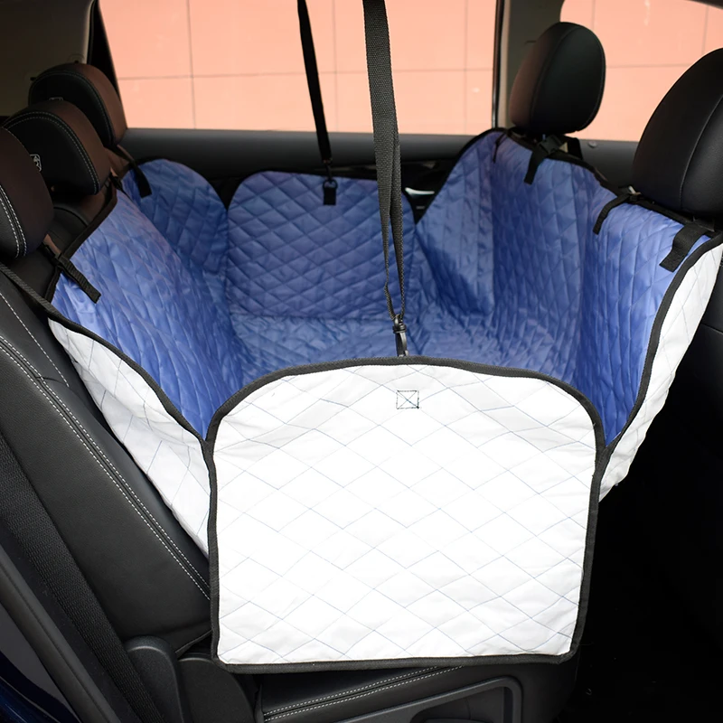 

Durable sky blue car pet hammock back seat cover waterproof dirt-proof scratch-resistant for dog
