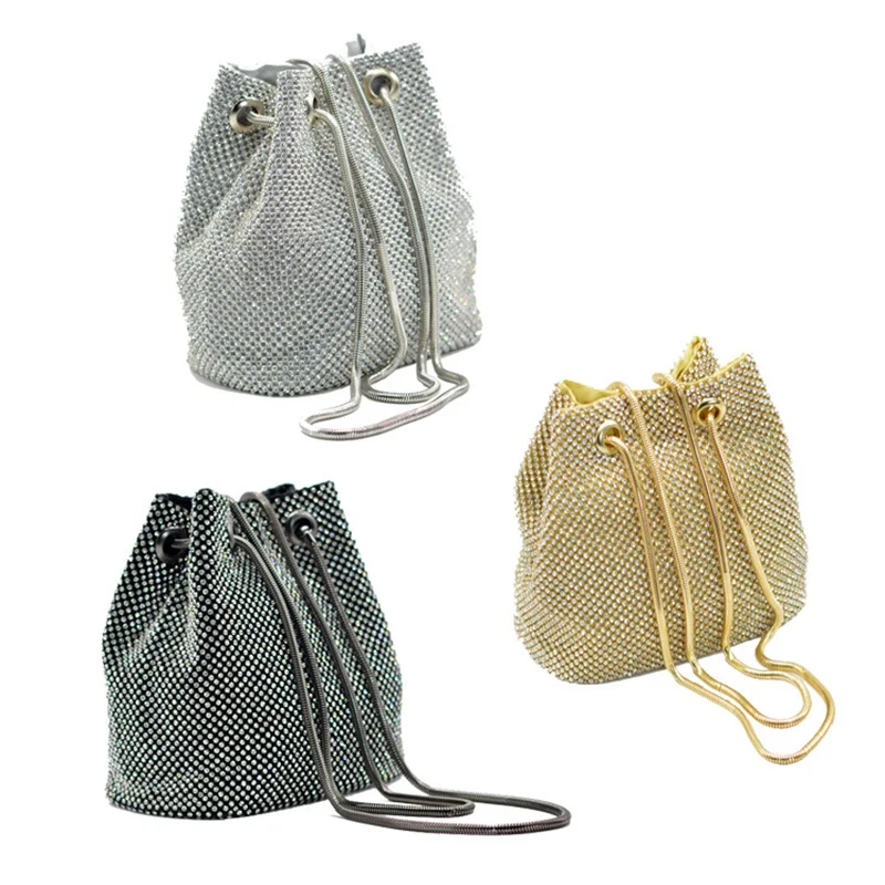 

Fashion plain fashion club bags rhinestones women party handbags, As picture show