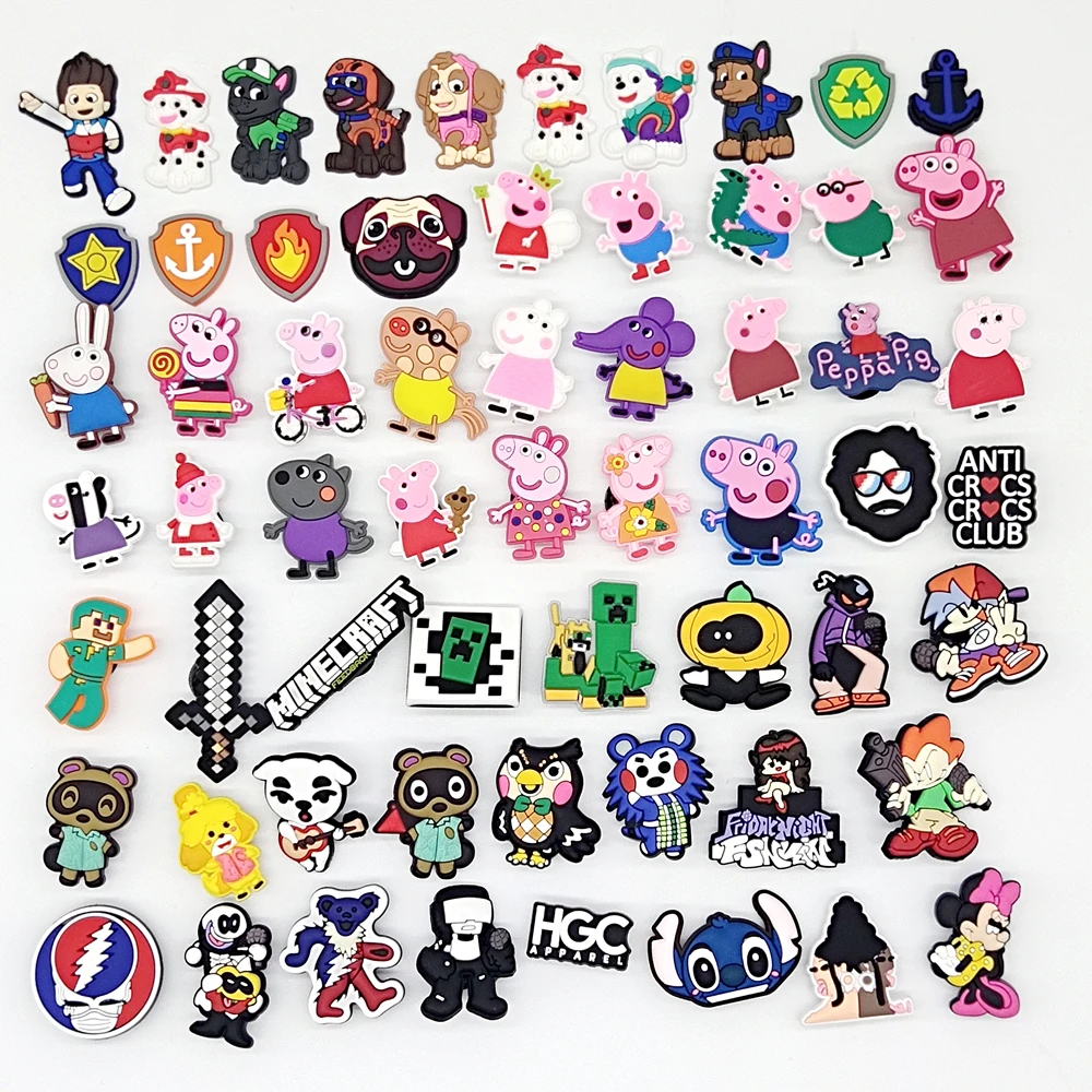 

Hot sell cheaper Pvc soft Accessories custom japan cartoon clog custom clog Club personality fashion shoe lace croc charms, As picture